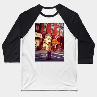 Bleecker St and Bowery, Manhattan, NYC Baseball T-Shirt